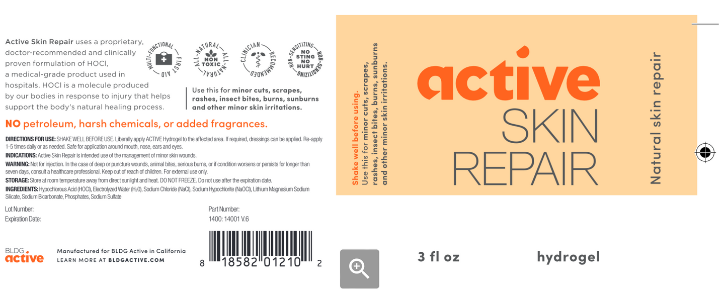 BLDG Active Skin Repair Hydrogel