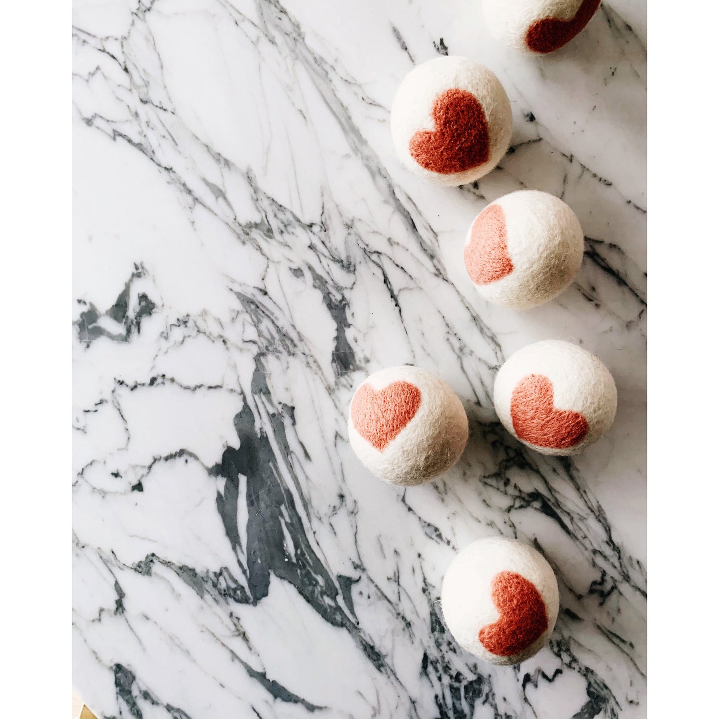 100% Organic wool dryer balls, (Set of 3 balls)