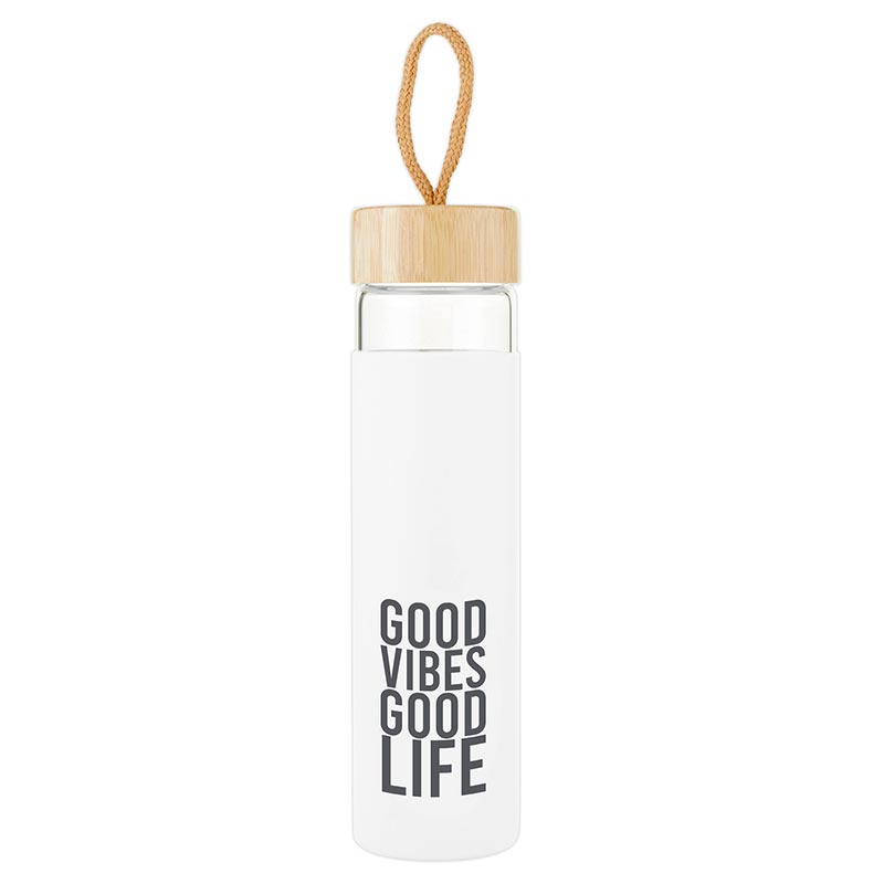 Good Vibes Glass Bottle