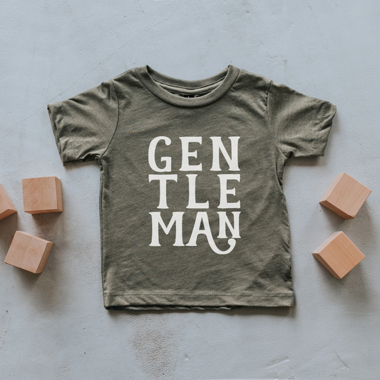 Gentleman Kids Tee - Olive