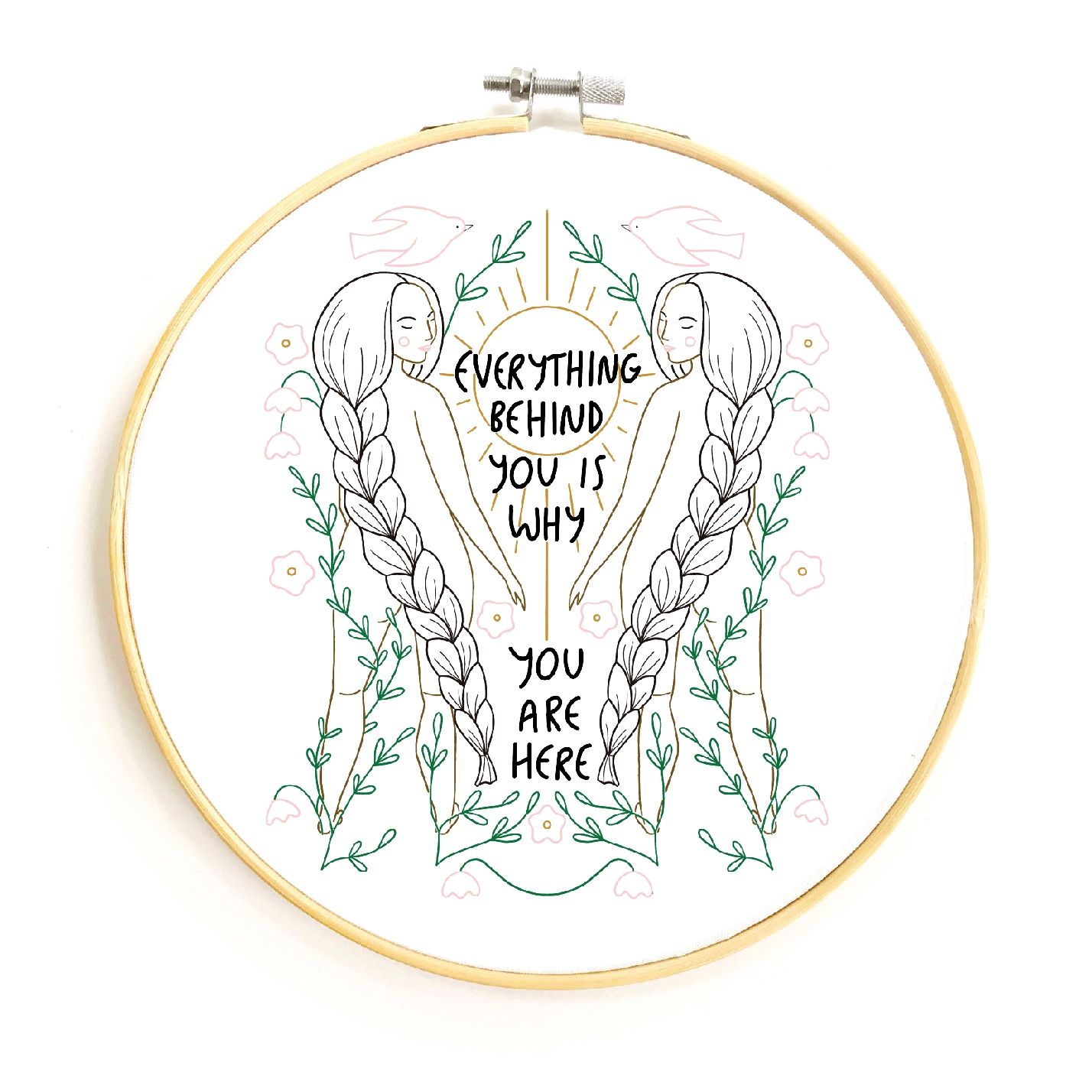 Everything Behind You Embroidery Kit