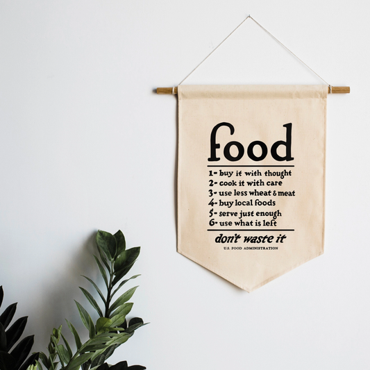 Vintage Food Rules Banner
