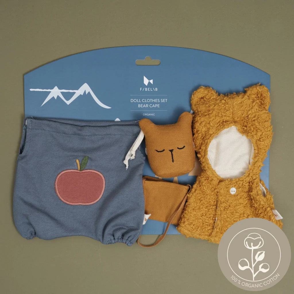 Bear Cape Doll Clothes Set